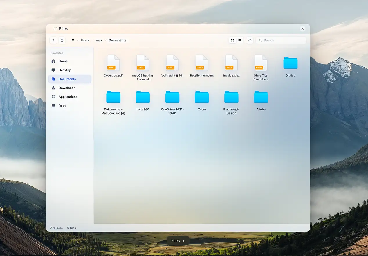Warmwind native file explorer, built on @wwind/native