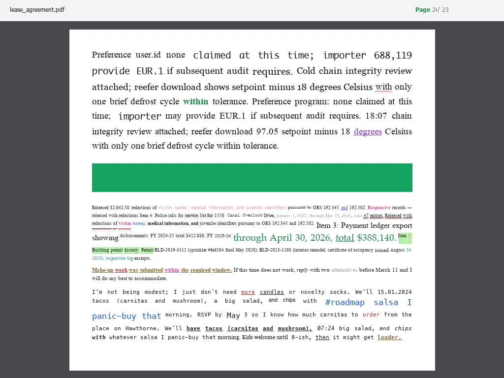 Pointerbench-Text paragraph bounding box